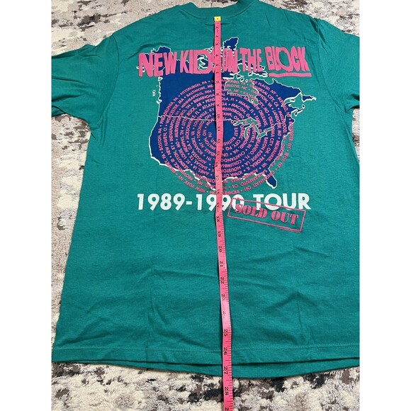 VTG New Kids on the Block 1989 90s Sold Out Tour Single Stitch T-Shirt Sz L EUC - Picture 10 of 14